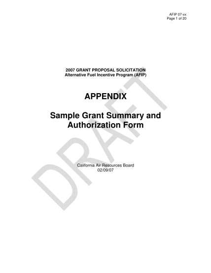 14089419-guidance-document-2007-02-09-sample-grant-summary-and-authorization-form-sample-grant-summary-and-authorization-form-arb-ca