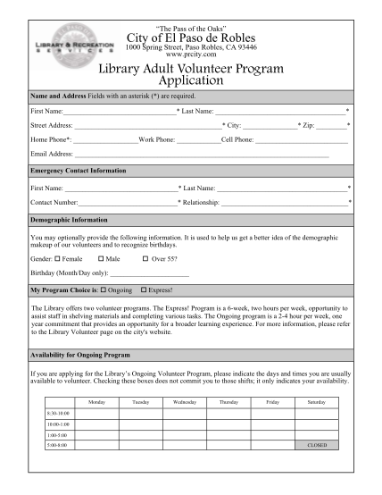 14110241-library-volunteer-application-july-2010-library-ca