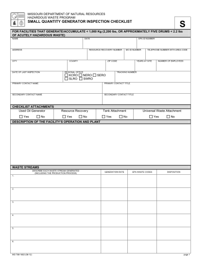 141600-fillable-missouri-small-quantity-generator-checklist-form-dnr-missouri
