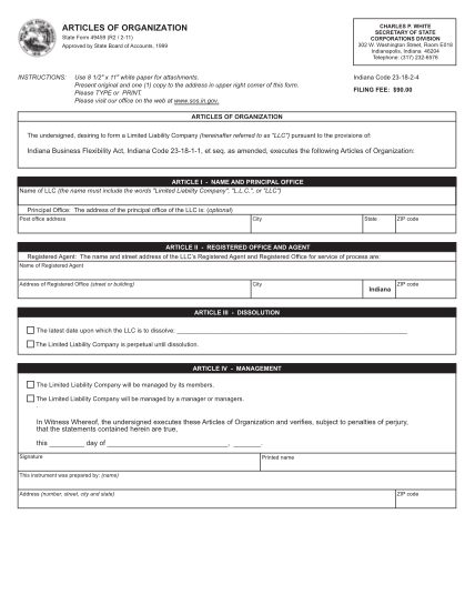 14161039-fillable-articles-of-organization-49459-form