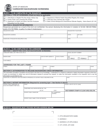 141999-fillable-state-of-missouri-caregiver-background-screening-form-mshp-dps-missouri