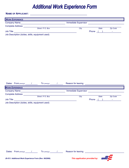 142493-js_513-additional-work-experience-form-pdf-format-state-montana-wsd-dli-mt