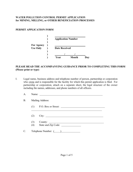 144425-fillable-ndep-water-pollution-control-permit-template-form-ndep-nv