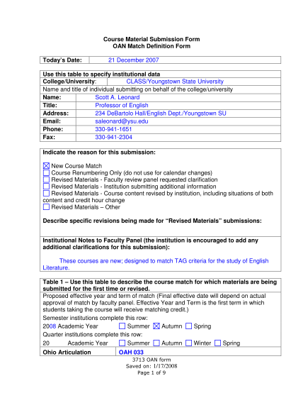 14458381-course-material-submission-form-oan-match-definition-form-todays-regents-ohio