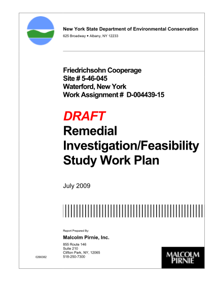 14471127-friedrichsohn-cooperage-remedial-investigationfeasibility-study-work-plan-july-2009-friedrichsohn-cooperage-remedial-investigationfeasibility-study-work-plan-july-2009-dec-ny