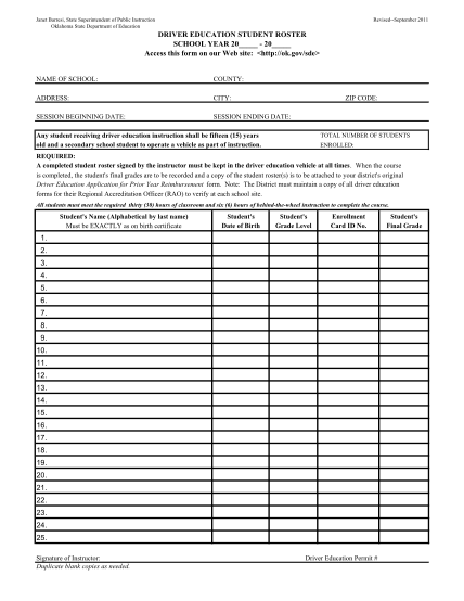 14515786-fillable-ok-state-dept-drivers-education-roster-form-ok