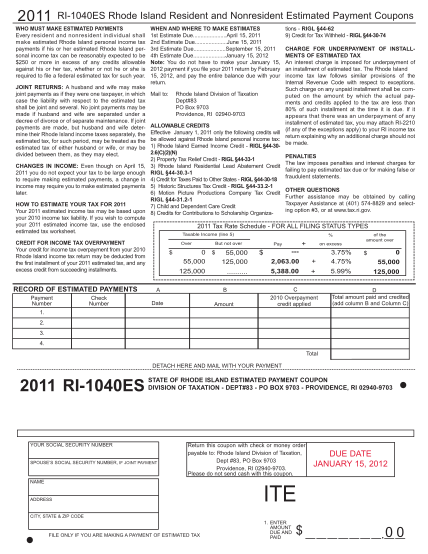 14530598-2011-ri-1040es-rhode-island-resident-and-nonresident-estimated-payment-coupons-when-and-where-to-make-estimates-1st-estimate-due-tax-ri