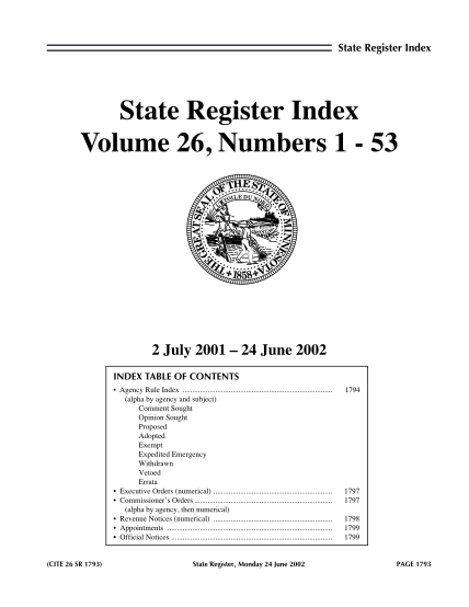 14610317-state-register-index-state-register-index-volume-26-numbers-1-53-2-july-2001-24-june-2002-index-table-of-contents-agency-rule-index-comm-media-state-mn