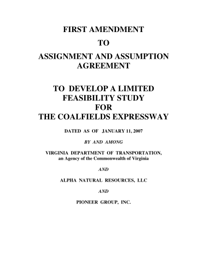 14707150-first-amendment-to-assignment-and-assumption-agreement-vdot-virginia