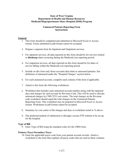 14729891-fillable-west-virginia-disproportionate-share-worksheet-form-dhhr-wv