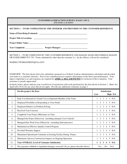 18 Customer Satisfaction Survey Form - Free to Edit, Download & Print ...