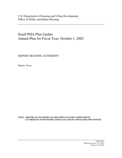 14916814-annual-plan-for-fiscal-year-october-1-2002-hud