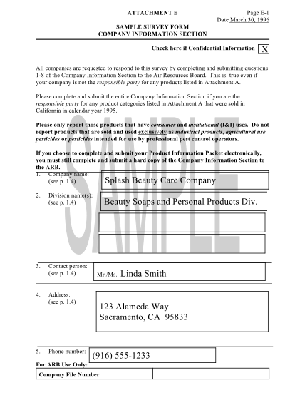 149657-smpcomp-consumer-information-1996-04-01-attachment-e-sample-survey-form-state-california-arb-ca