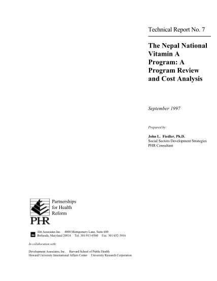 15103475-technical-report-no-7-the-nepal-national-vitamin-a-program-a-program-review-and-cost-analysis-pdf-usaid