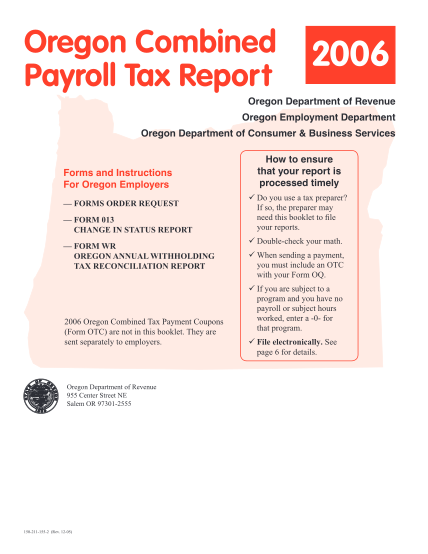 15165422-oregon-combined-payroll-tax-report-forms-and-instructions-for-oregon-employers-forms-order-request-form-013-change-in-status-report-form-wr-oregon-annual-withholding-tax-reconciliation-report-2006-oregon-department-of-revenue