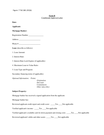 15254962-fillable-mortgage-conditional-approval-letter-date-form