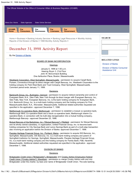 15265317-december-31-1998-activity-report-the-official-website-of-the-office-of-consumer-affairs-ampamp-archives-lib-state-ma