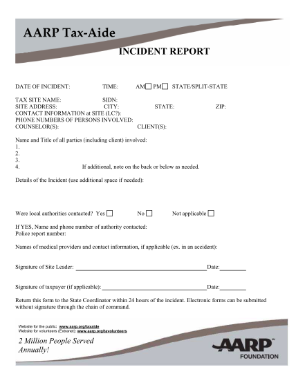 15316588-fillable-aarp-taxaide-incident-reporting-form-aarp