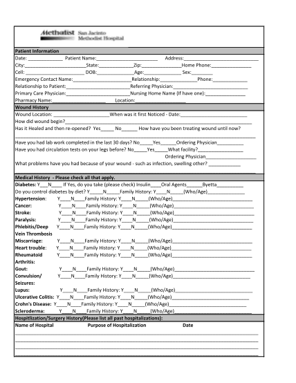 20 patient history form pdf page 2 - Free to Edit, Download & Print ...