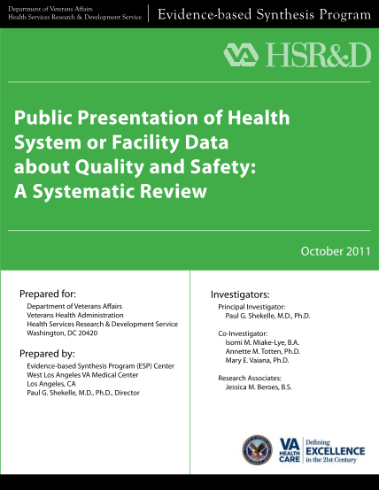15364770-public-presentation-of-health-system-or-facility-data-about-quality-hsrd-research-va
