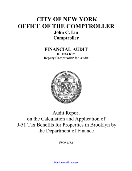 15376374-the-city-of-new-york-office-of-the-comptroller-financial-audit-audit-comptroller-nyc