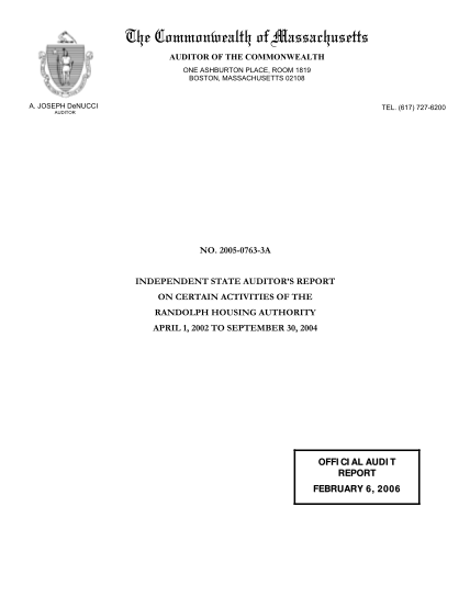 15382264-2005-0763-3a-randolph-housing-authority-audit-reports-2006-mass