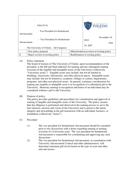 15384576-fillable-university-of-toledo-advancement-naming-policy-form-utoledo