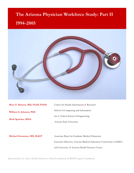 15405043-the-arizona-physician-workforce-study-chir-arizona-state-chir-asu