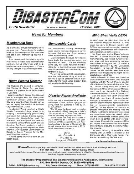 15406702-october-2000-newsletter-rev-1pub-disaster-preparedness-and-disasters
