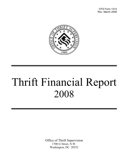 15412685-2008-thrift-financial-report-forms-june-2008-occ