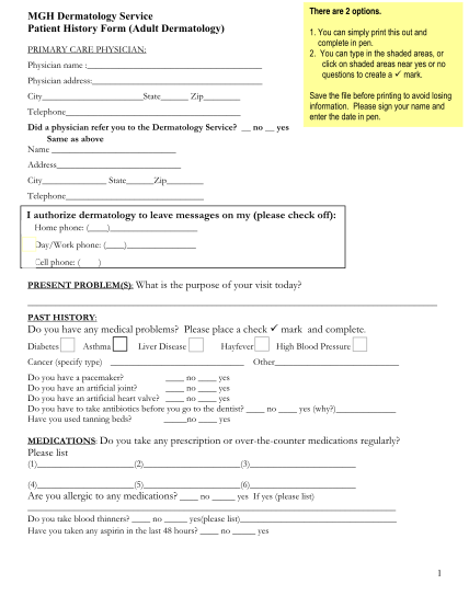 108 Patient History Form page 7 - Free to Edit, Download & Print | CocoDoc