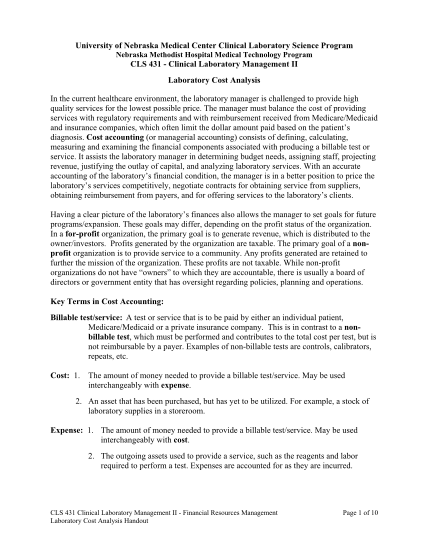 15432449-fillable-university-of-nebraska-medical-center-clinical-laboratory-science-program-laboratory-cost-analysis-handout-form-webmedia-unmc