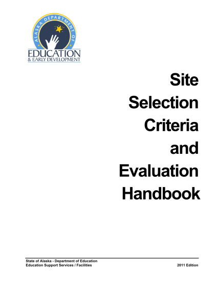 15446728-site-selection-criteria-and-evaluation-handbook-alaska-eed-state-ak