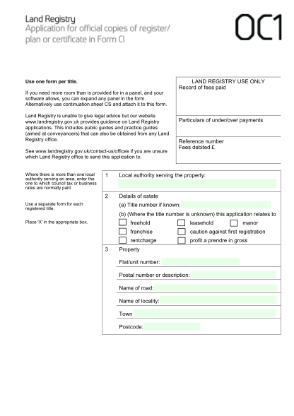 15452114-fillable-how-do-you-fill-out-a-oc1-form-about-land-registry