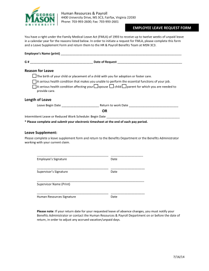 15459019-fmla-leave-request-form-human-resources-and-payroll-hr-gmu