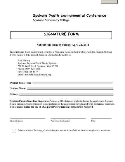 15473226-signature-form-spokane-youth-environmental-conference
