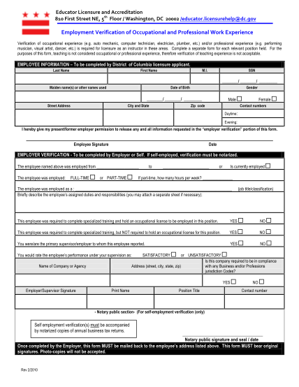 154920-fillable-employment-verification-of-occupational-and-professional-work-experience-form-osse-dc