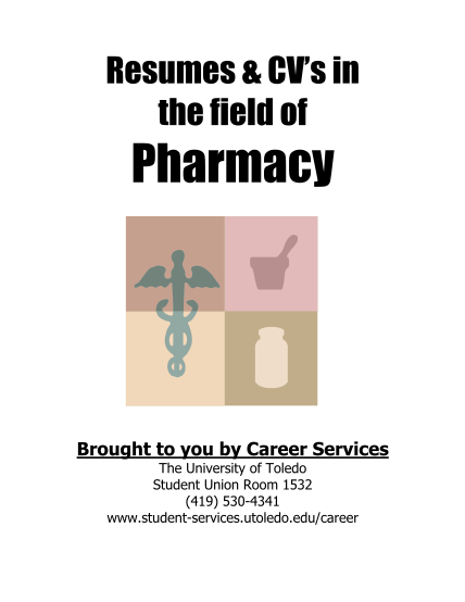 15519097-pharmacy-resume-and-cv-guide-the-university-of-toledo-utoledo