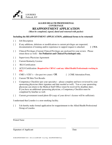 15522901-fillable-reappointment-application-for-health-parterns-form