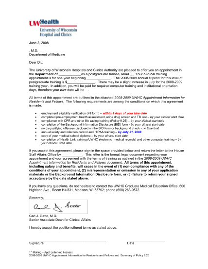 15527649-appointment-letter-university-of-wisconsin-hospital-and-clinics-uwhealth