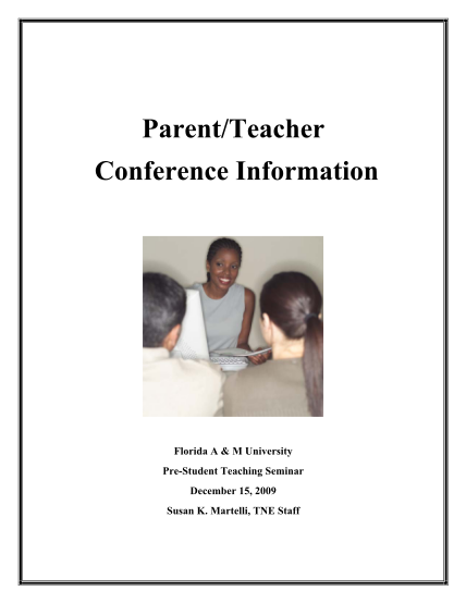 15559716-parentteacher-conference-information-famu-famu