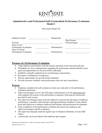 15572151-performance-evaluation-model-c-purpose-of-a-performance-kent