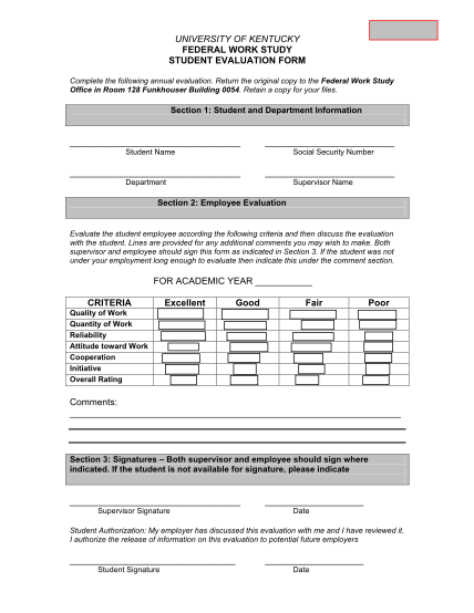 15626370-university-of-kentucky-federal-work-study-student-evaluation-form-uky