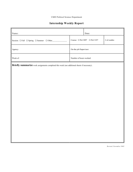 15630294-internship-weekly-report-form-d-umn