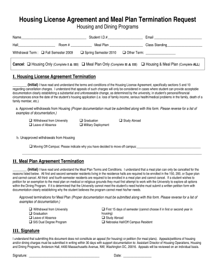 15637111-housing-license-agreement-and-meal-plan-termination-request-american