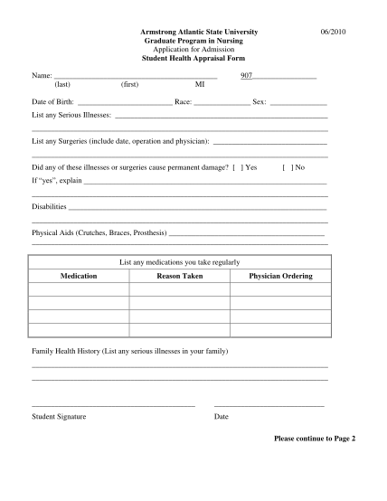 15694140-fillable-armstrong-university-student-appraisal-form-armstrong