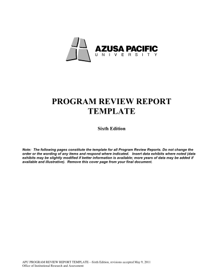 15718734-program-review-report-template-azusa-pacific-university-apu