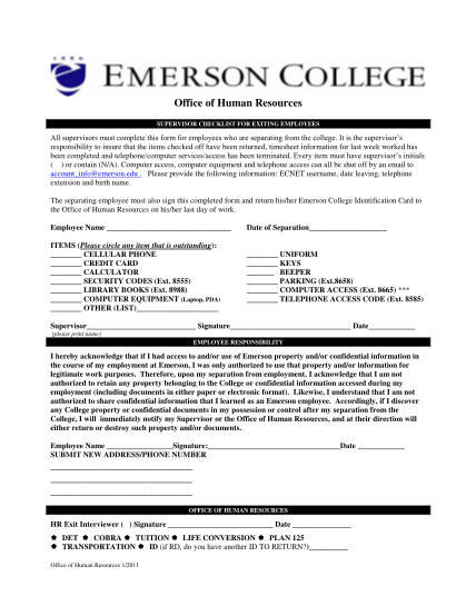 15768308-supervisor-termination-checklist-emerson-college-emerson