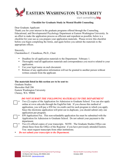 15788893-checklist-for-graduate-study-in-mental-health-counseling-dear-ewu