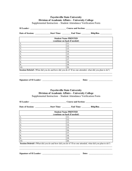 40 student attendance sheet pdf page 3 Free to Edit Download Print